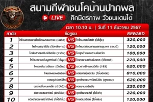 ปกโปรแกรมวัวชน สนามชนโคบ้านนาทราย